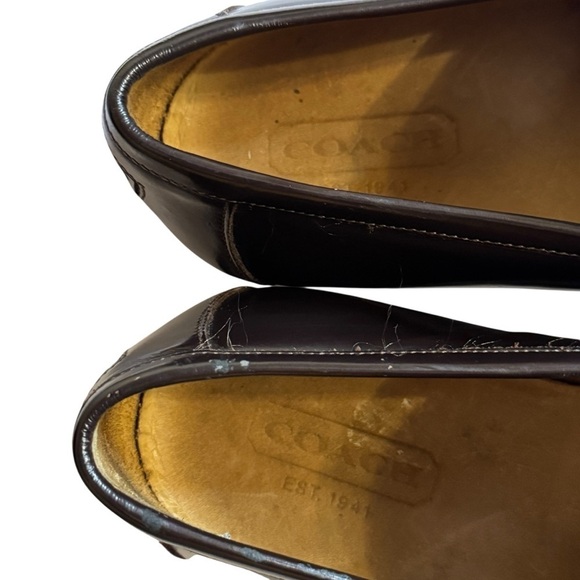 Coach Men’s Brown Leather Jerry Slip-On Loafers Made In Italy Size 11.5D main image 12